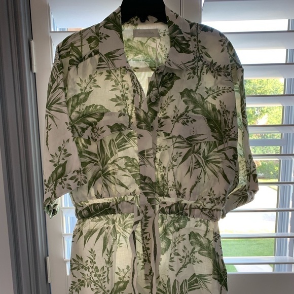 ZIMMERMANN Palm Leaf Print Linen Romper - Picture 5 of 13